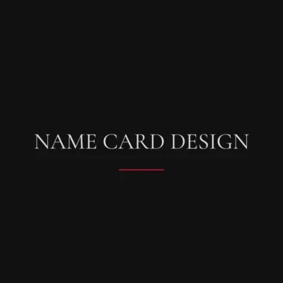 NAME CARD DESIGN